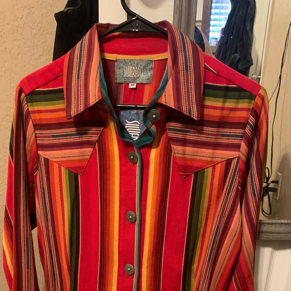 NWT Silverado button up M brand new!